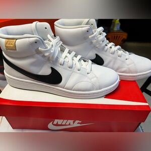 BRAND NEW Nike High Tops Men's White and Black Sneakers